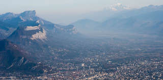 Agglomération grenobloise vue du ciel