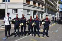 Cérémonie du 14 juillet à Grenoble : 5 sapeurs-pompiers ont été mis à l'honneur