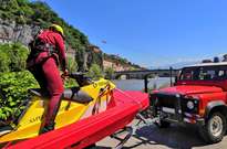 Nouveau véhicule nautique motorisé à la caserne de Grenoble