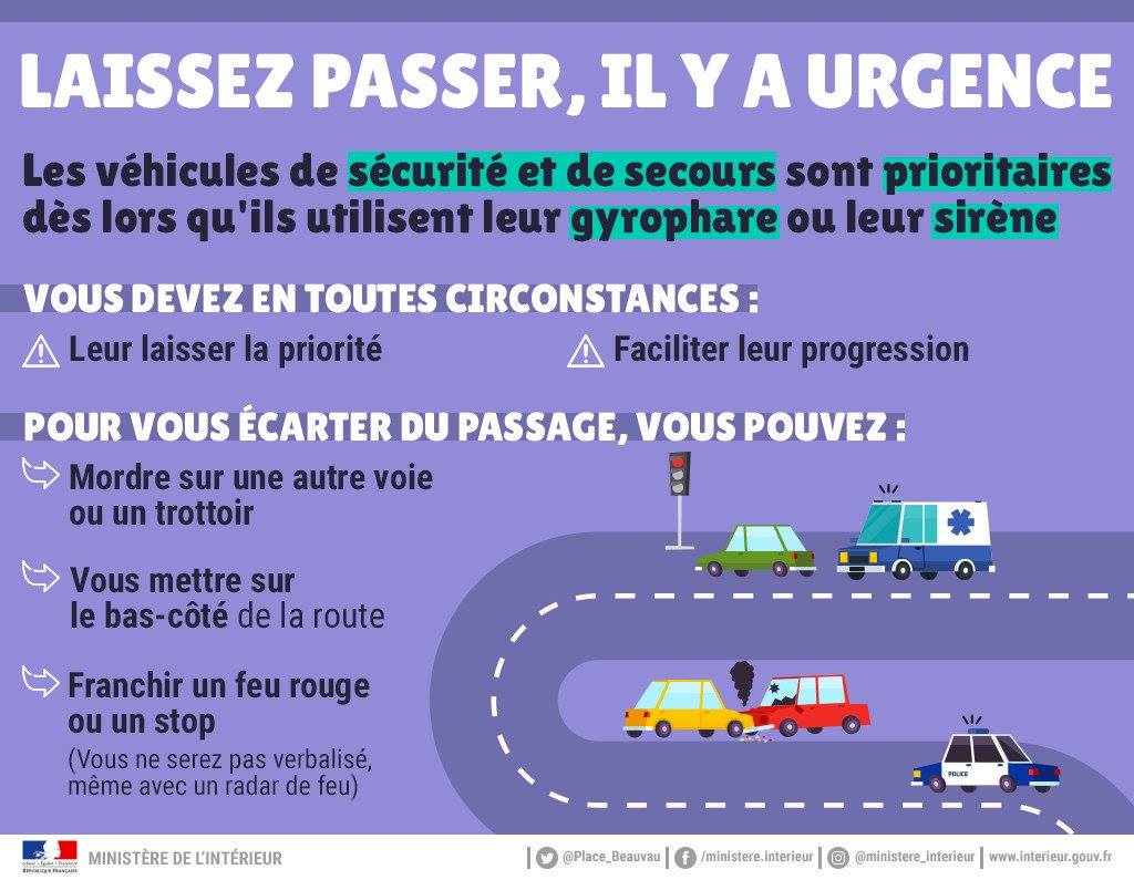 Sécurité routière : les véhicules prioritaires - Service